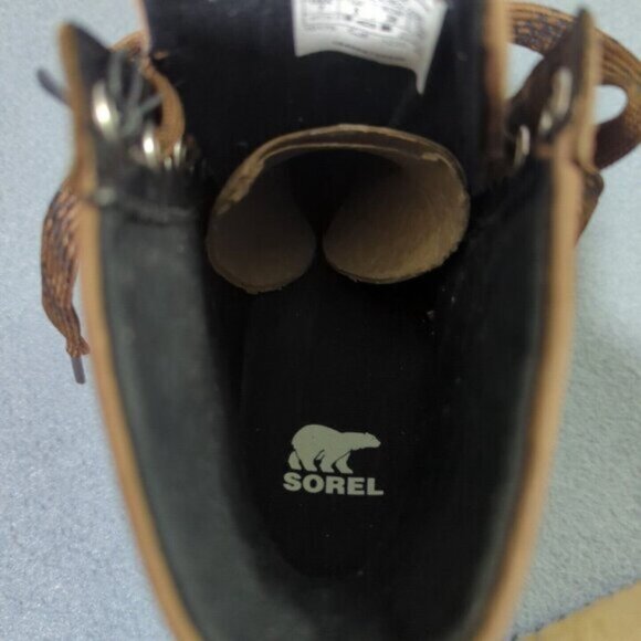 Sorel Booties Women's 7 Tabacco Black Joan of Arctic Wedge III Lexie NWT - Picture 10 of 13